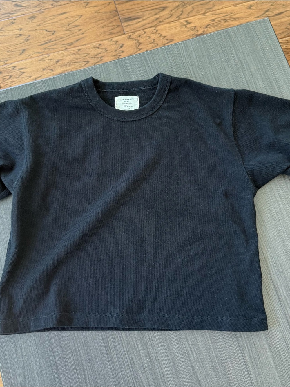 Buck mason field spec cropped boyfriend tee